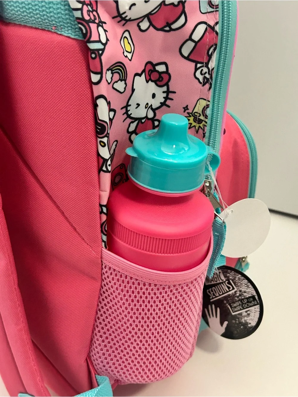 Hello Kitty Kids Backpack & Lunch Bag water bottle 5 Piece Set - NWT